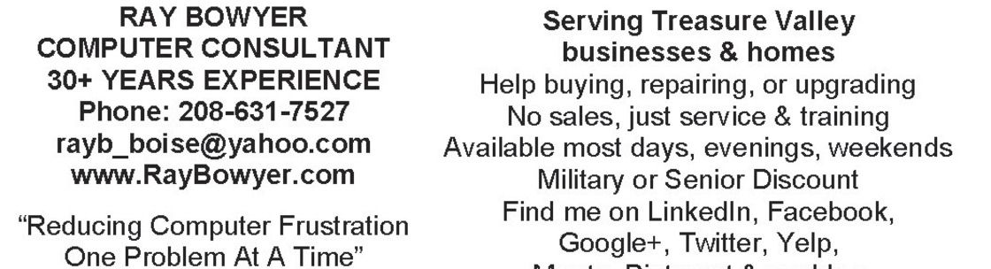 Ray Bowyer, Computer Consultant, Meridian ID