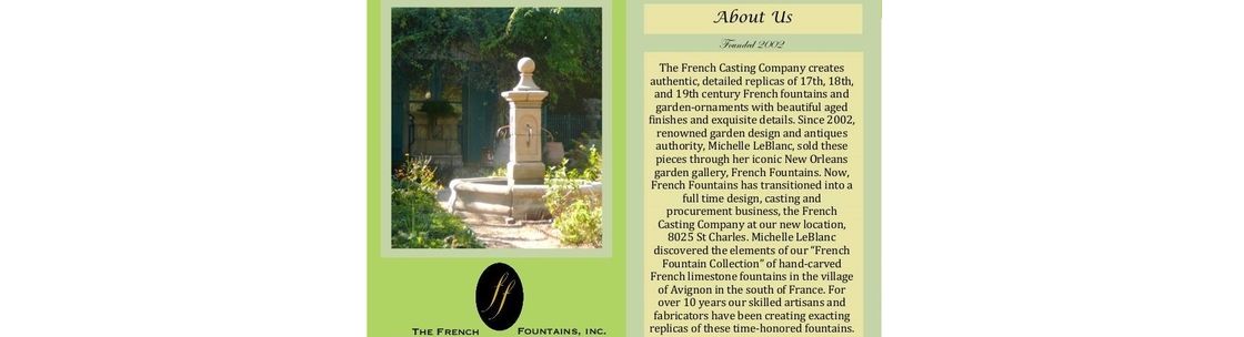  FRENCH FOUNTAINS, INC. & THE French Casting Company, NEW ORLEANS LA