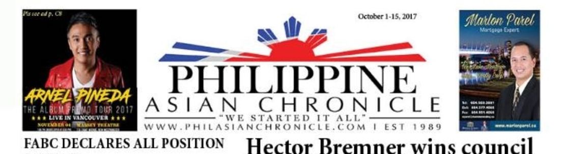 Philippine Asian Chronicle, Surrey BC