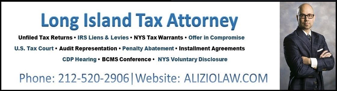 Alizio Law, PLLC - Tax Attorney, Mineola NY
