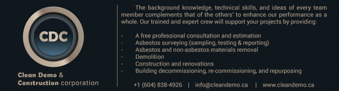 Clean Demo and construction corp., North Vancouver BC