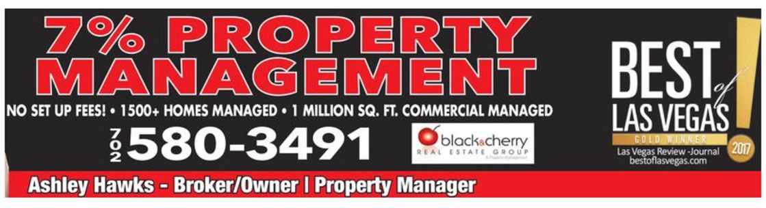 Las Vegas & Henderson Property Management & Real Estate - Black & Cherry