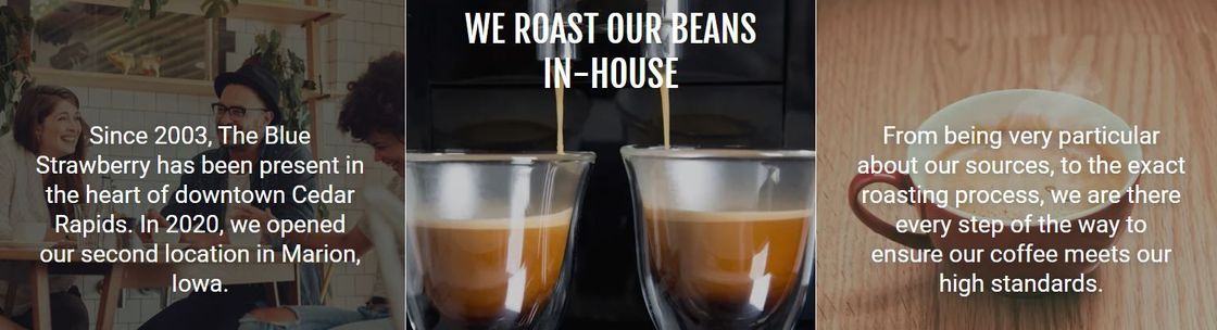 The Blue Strawberry Coffee Company, Cedar Rapids IA