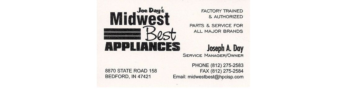 Midwest Best Appliances, Bedford IN