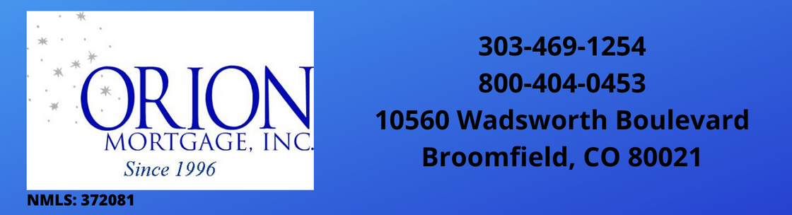 Orion Mortgage, Inc., Broomfield CO