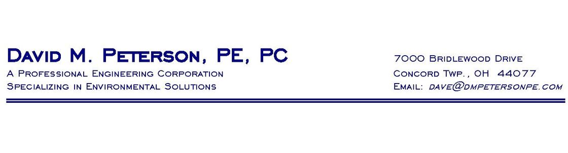 David M. Peterson, PE, PC, Concord Twp OH
