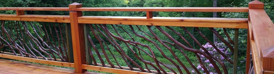 Mountain Laurel Handrail: Wood Railings, Decks, Stairs