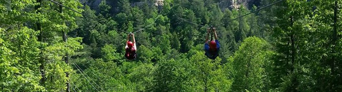 Zip Lining at Red River Gorge, Campton, Kentucky