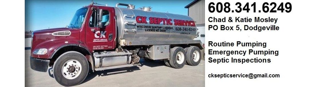 CK Septic Service, Dodgeville WI