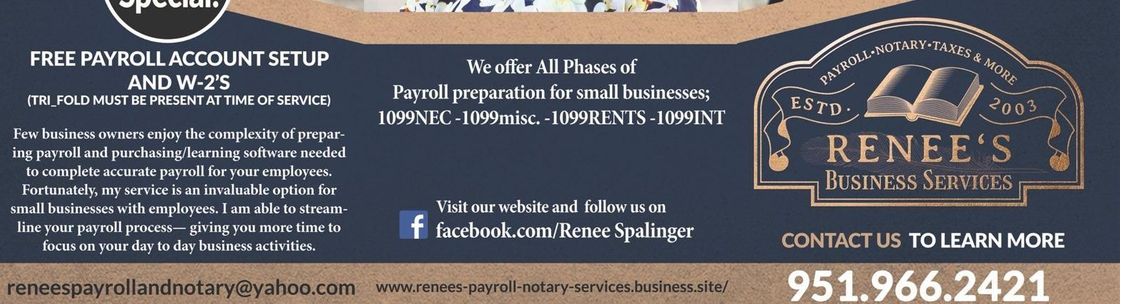 Renee s Payroll Notary Services Banning CA Alignable