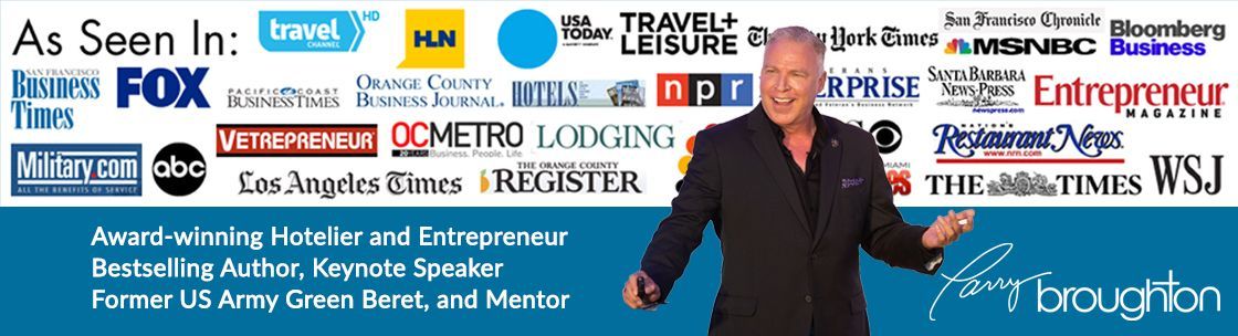 Larry Broughton's VICTORY MasterClass, broughtonHOTELS, HireMyVA.com, Readers are Leaders Book Club, Huntington Beach CA