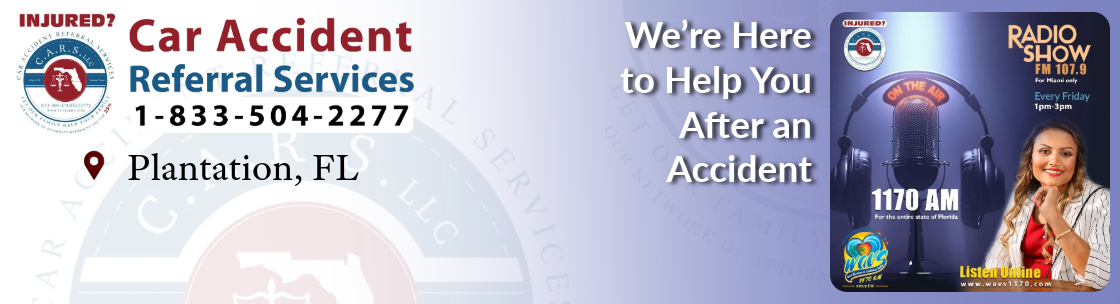 Car Accident Referral Services, Plantation FL