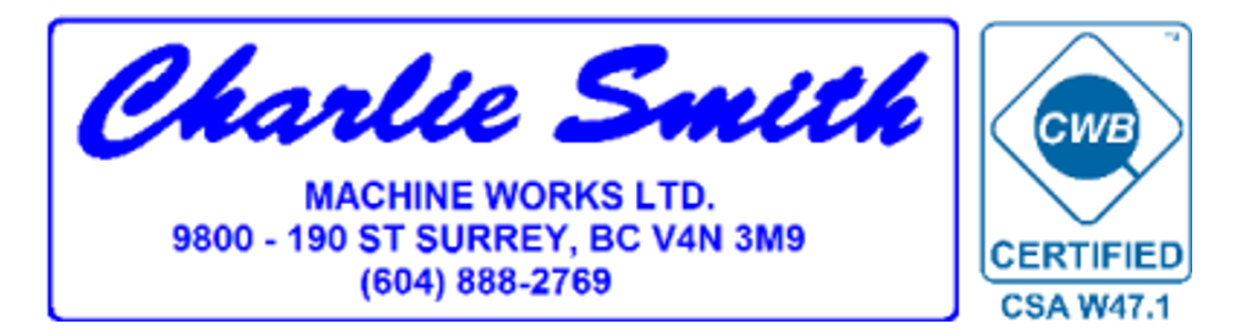 Charlie Smith Machine Works LTD. - Surrey, BC - Alignable