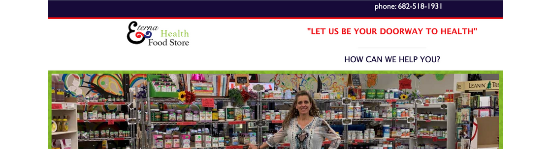 Eterna Health Food Store, Mansfield TX