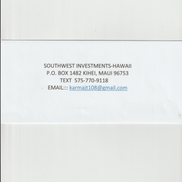 SOUTHWEST INVESTMENTS - HAWAII