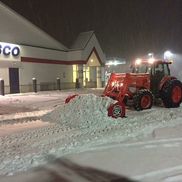 Pete Roskam snow plowing