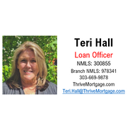 Teri Hall with Thrive Mortgage NMLS#: 300855 CO LIC# 100018631 | CT LIC# 300855 | FL LIC# 111722