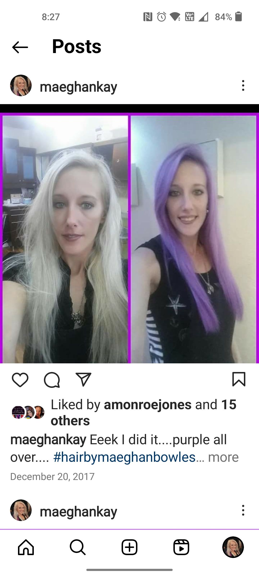 Hair by Maeghan Bowles @ Carson's Threads Salon and Boutique , Lake placid FL
