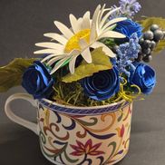 Paper flowers etc.  Designs by Darline