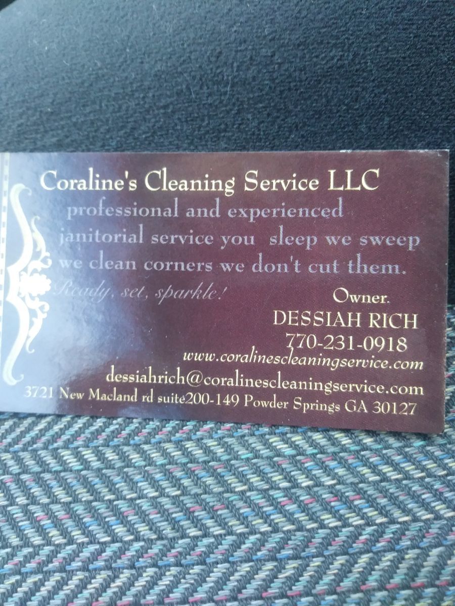 Coraline's cleaning service, Powder Springs GA