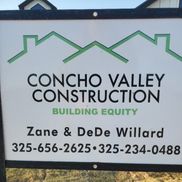 Concho Valley Construction, LLC, San Angelo TX