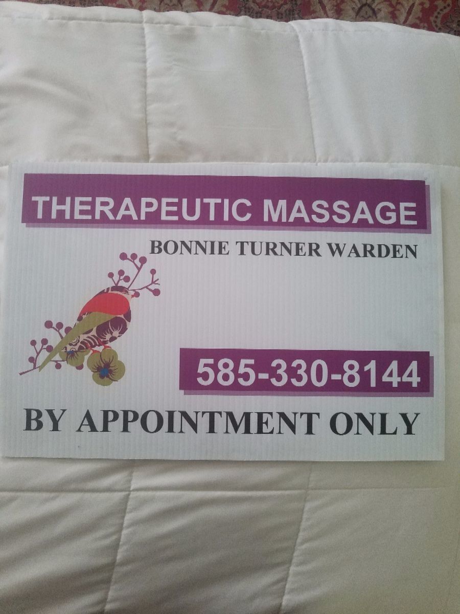 Bonnie Turner Warden, Massage Therapy, Victor NY