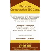 Platinum costruction bk corp.
