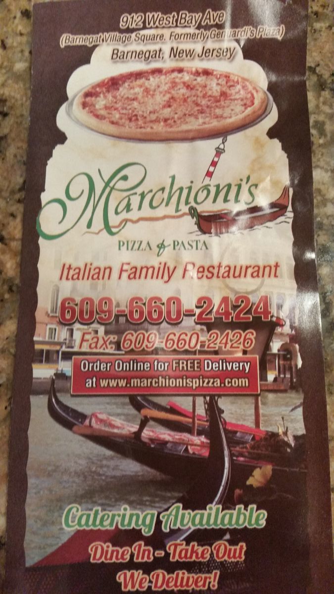 Marchioni's Pizza & Pasta, Barnegat Township NJ