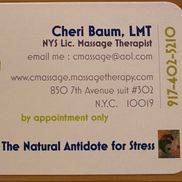 Cheri Baum, Lic. Massage Therapist