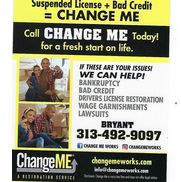 CHANGE ME WORKS, credit & license restoration - Alignable