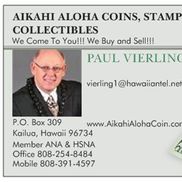 Aikahi Aloha coins, stamps, jewelry & collectibles