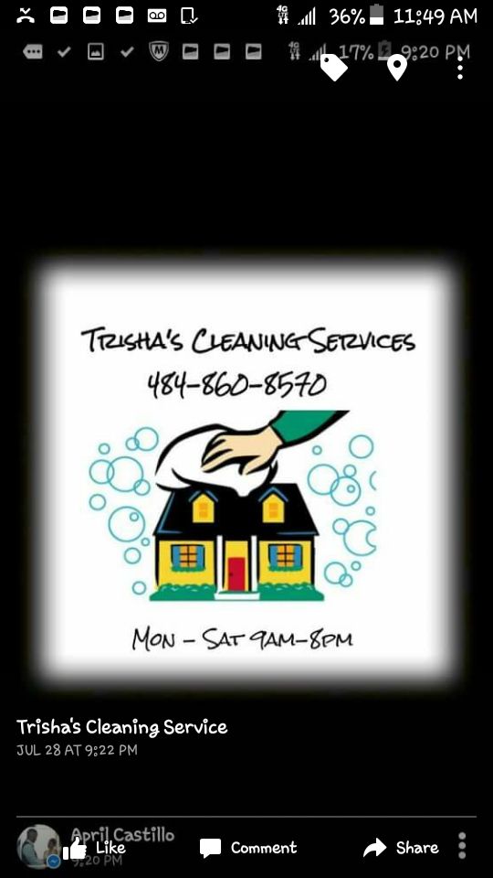 Trishas Cleaning Services, Emmaus PA