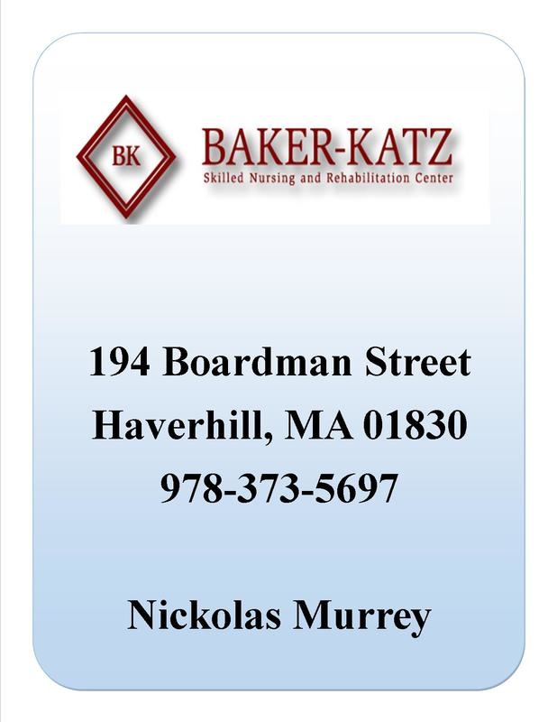 Baker-Katz, Haverhill MA