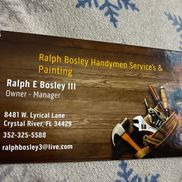 Ralph Bosley's handyman services and painting