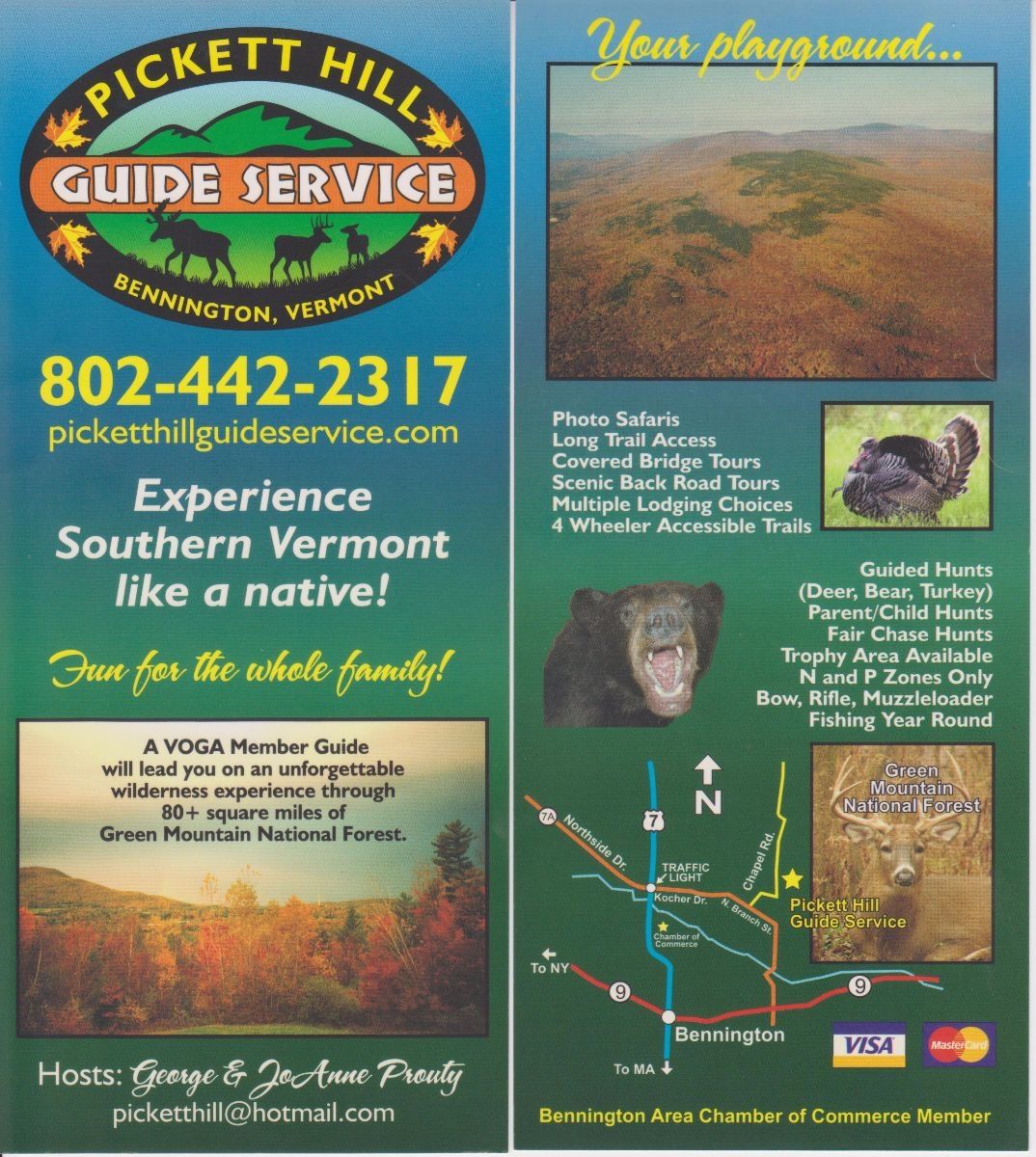 Pickett Hill Guide Service, Bennington VT