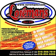 Loremans’ Embroidery, Engraving & Screenprinting