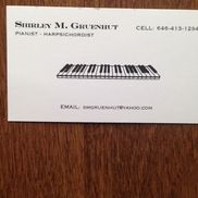 Shirley Gruenhut a Pianist/Harpsichordist
