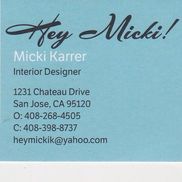 Micki Karrer Hey Micki Interior Design San Jose Ca