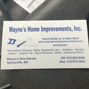 Wayne's Home Improvements, Inc.