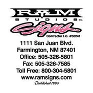 Ram Studios Inc. Aka Ram Signs, Farmington NM