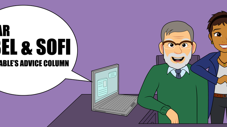 abel and sofi illustration alignable's advice column