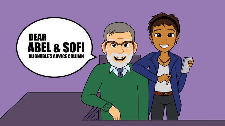 abel and sofi illustration alignable's advice column