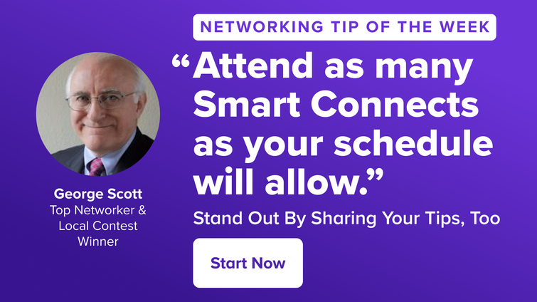 first networking tip of the week promo -- from george scott mba