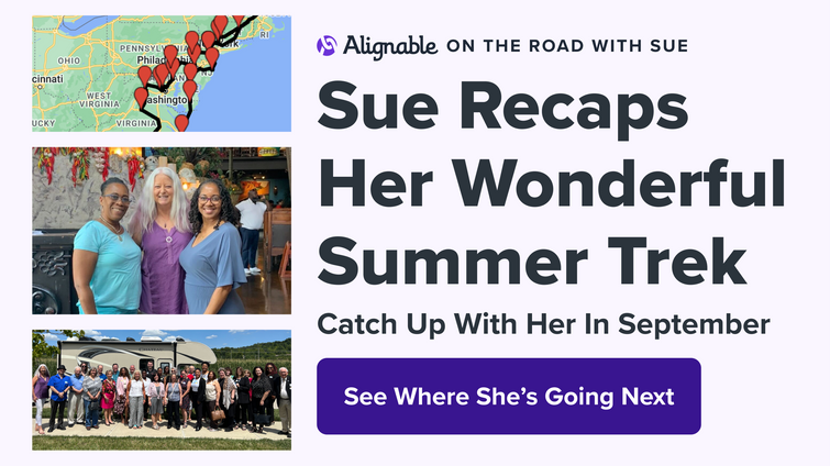 sue's promo for her latest on the road adventures
