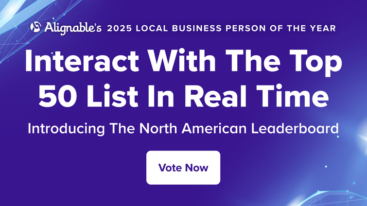 promo for N. American leaderboard -- Alignable 2025 Contest
