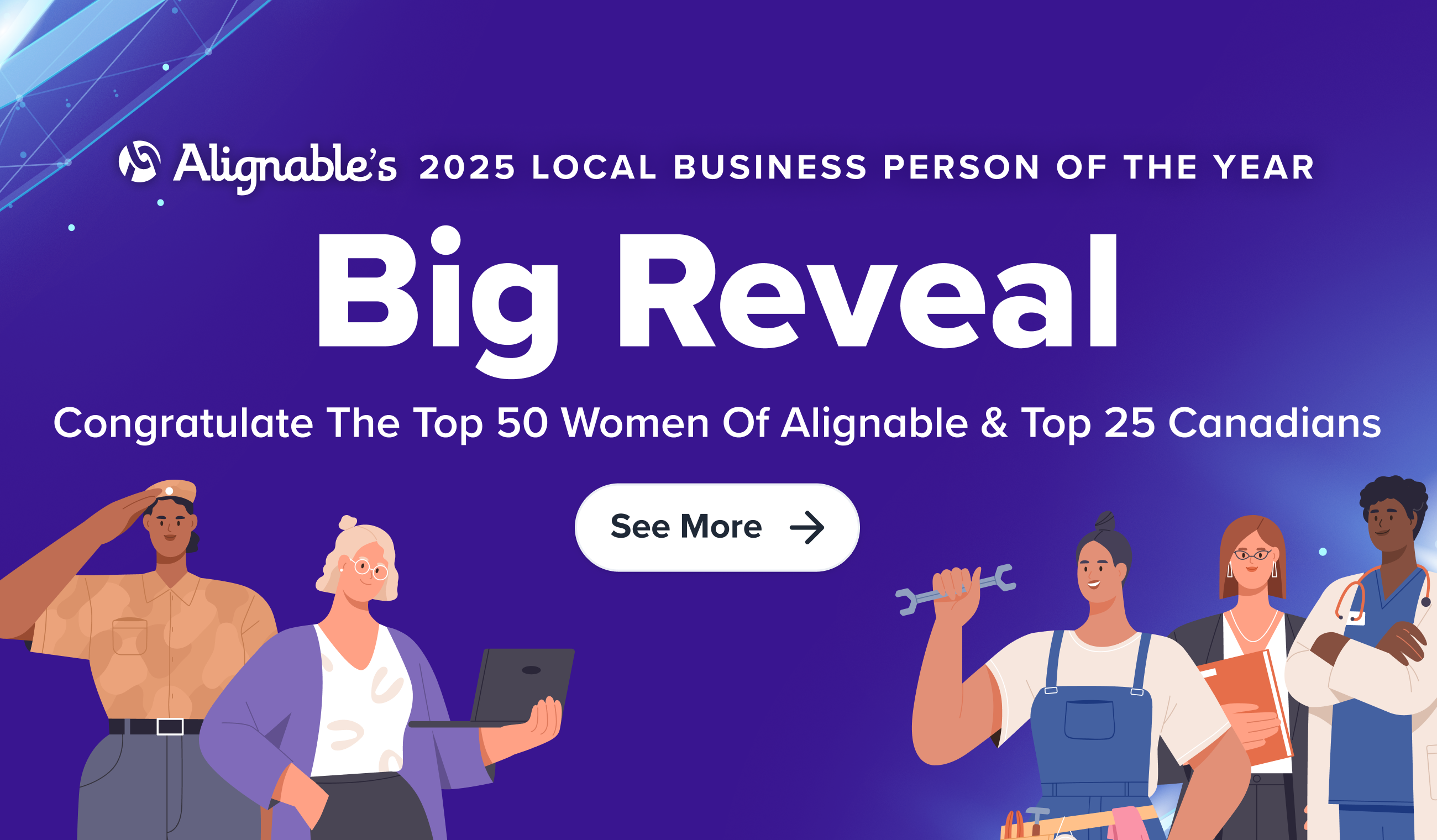 Big Reveal of the new Top 50 Women of Alignable 