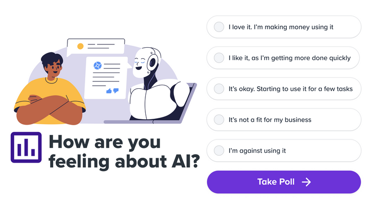 promo for AI poll