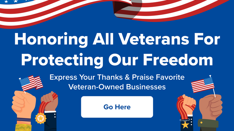 promo for story on veterans day weekend 2023 promoting small businesses run by veterans