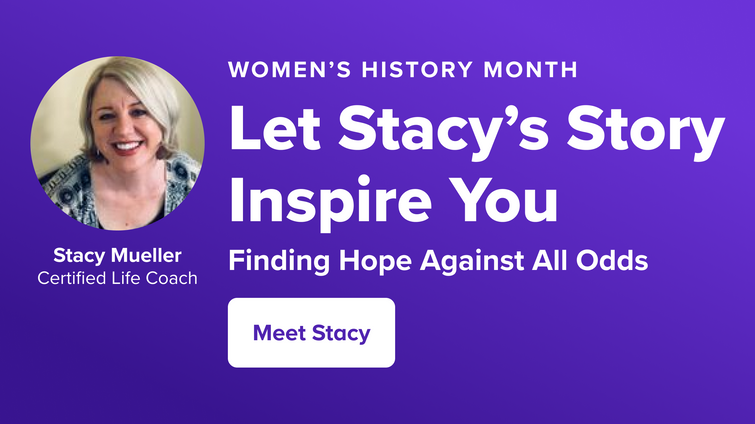 image promoting Stacy's story for International Women's Day
