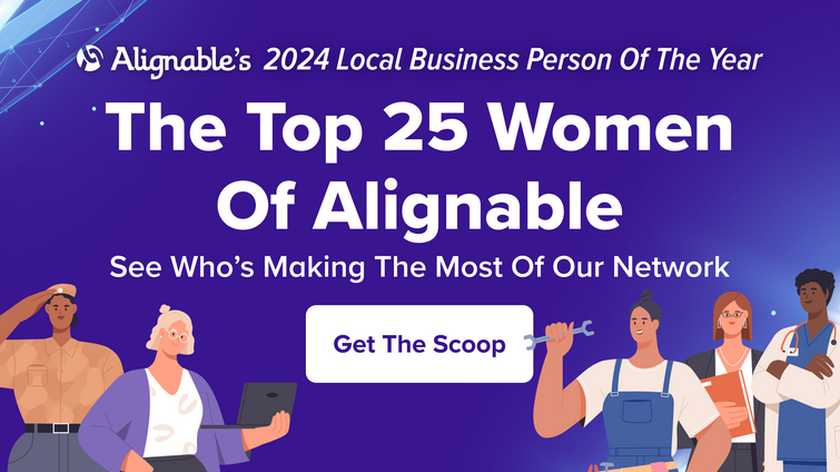 promo for Alignable's Top 25 women